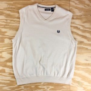SOLD CHAPS Knit V Neck Golf Sweater Vest NWOT